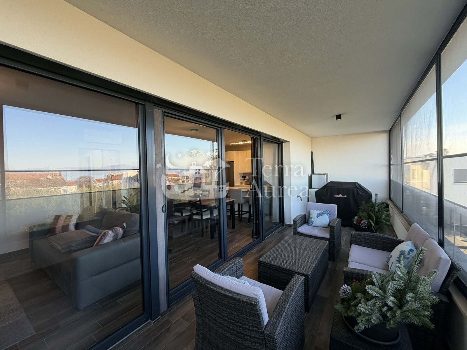 Moderan apartman s pogledom na more, Malinska, otok Krk