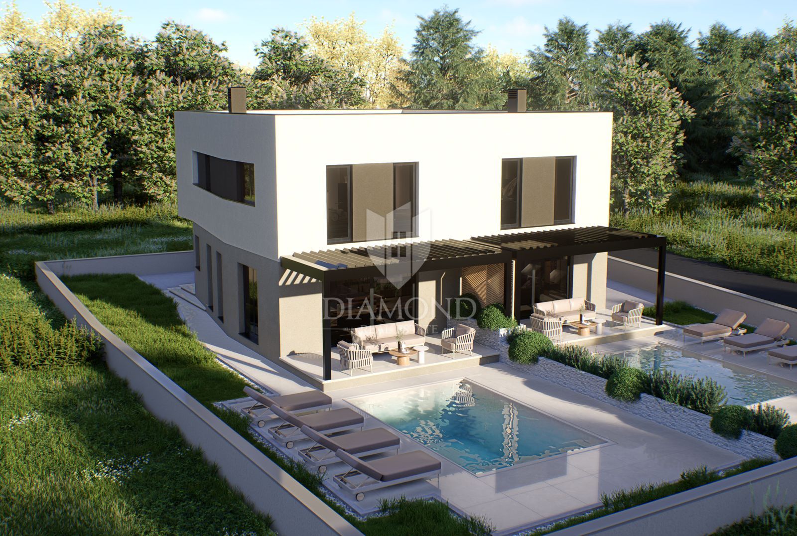 Modern semi-detached house with swimming pool - Medulin area