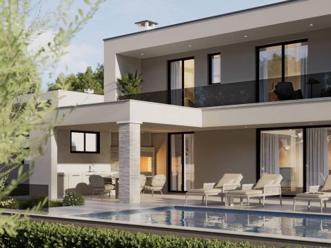 HOUSE UNDER CONSTRUCTION, NEAR LABIN