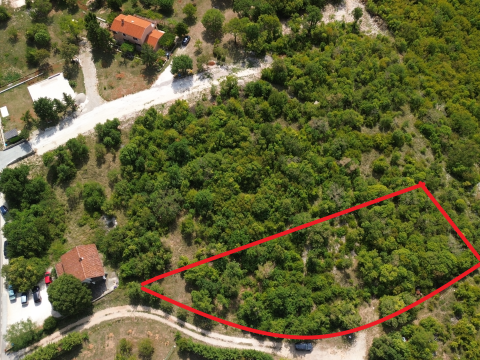 Labin, okolica, gradbeno zemljišče na odlični lokaciji