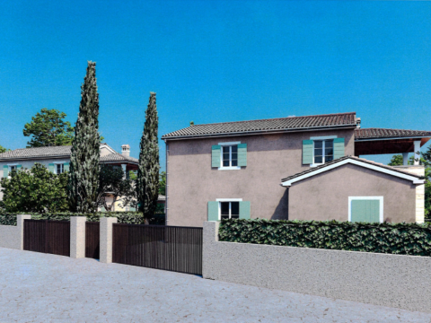 Parenzo dintorni – terreno 771 m² con permesso per villa e piscina