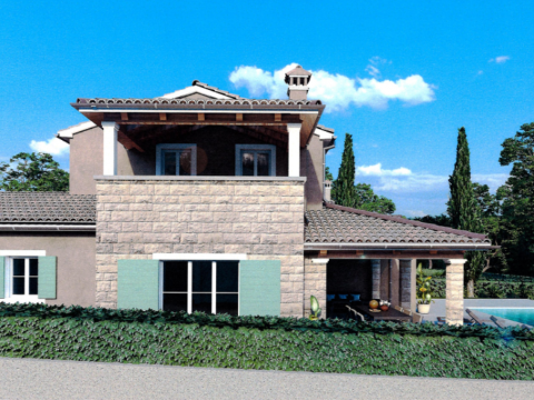 Parenzo – terreno 771 m² con permesso per villa e piscina