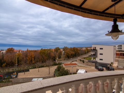 Krk, Malinska, apartman sa otvorenim pogledom