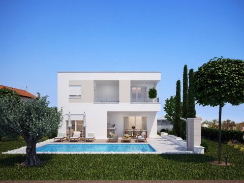 Parenzo &ndash; Moderna casa nuova con piscina privata