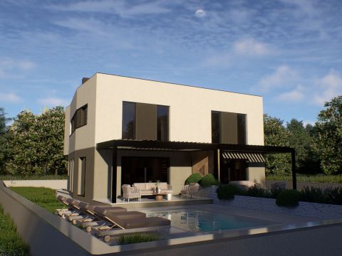 Modern semi-detached house with swimming pool - Medulin area