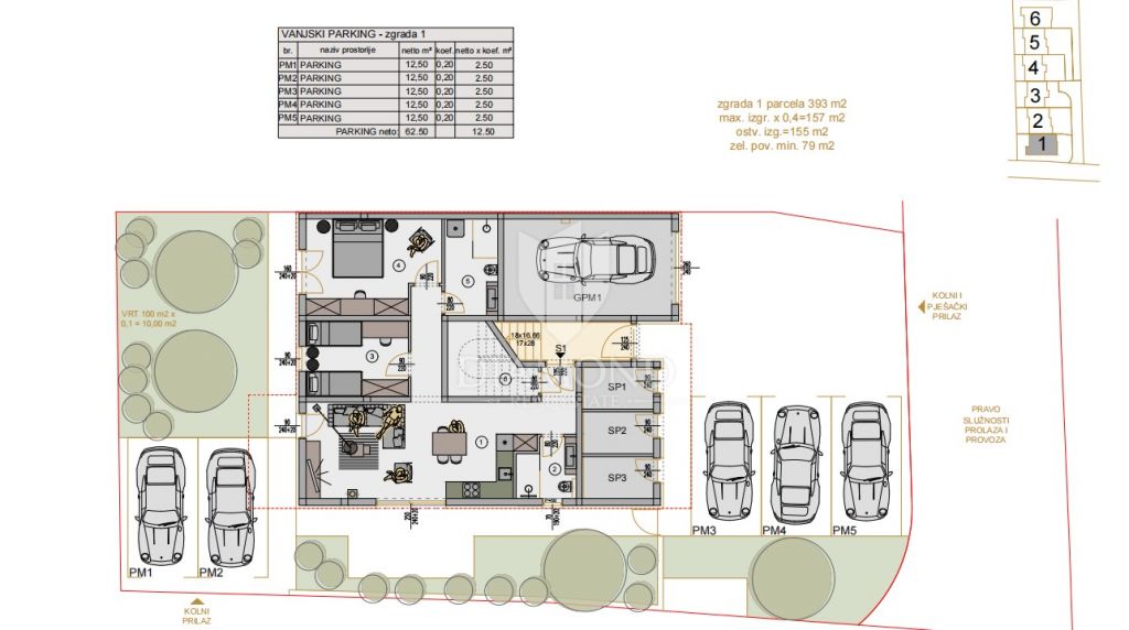 Apartment  Ka&scaron;tanjer, Pula, 112m2