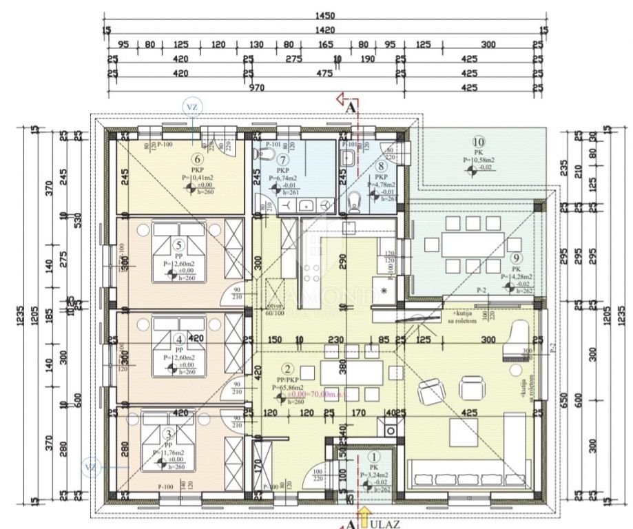 Umag, okolica! Moderna enonadstropna hi&scaron;a z bazenom!