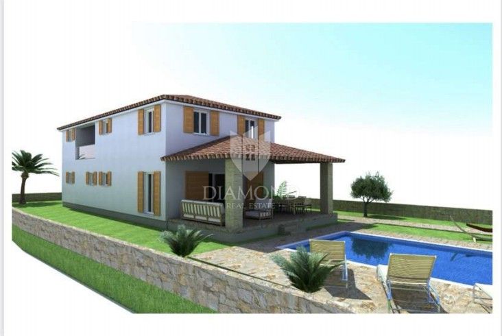 Istria, Barban &ndash; Building plot with valid permit and project for a house with a pool!