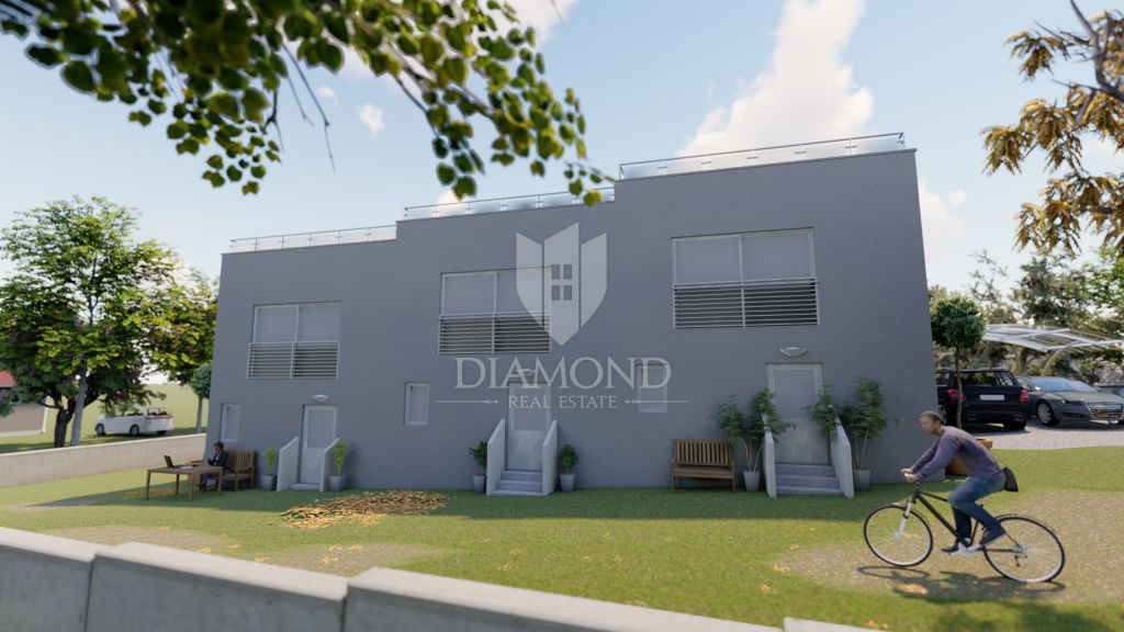 Umag, New building, terraced house not far from the beach