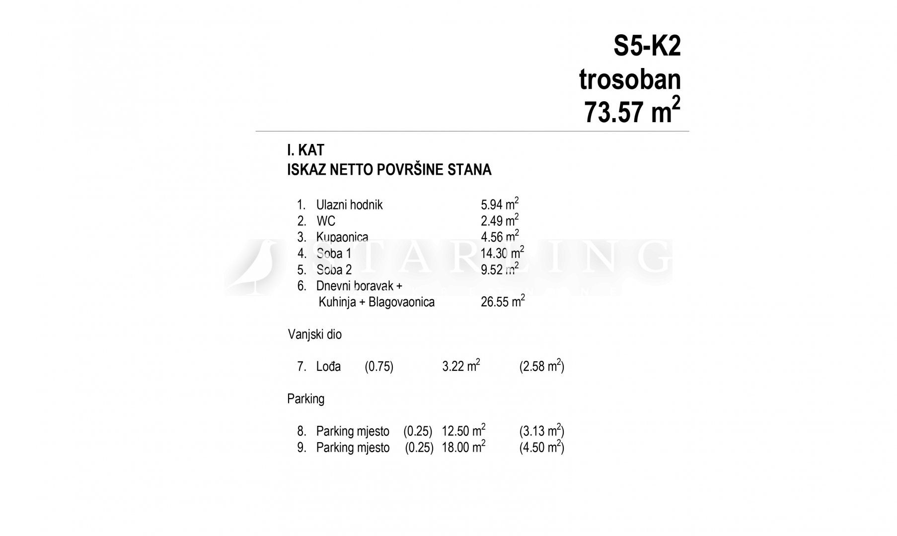 STAN, NOVOGRADNJA, PRODAJA, SESVETE, DOBRODOL, 74 m2, 3-SOBAN