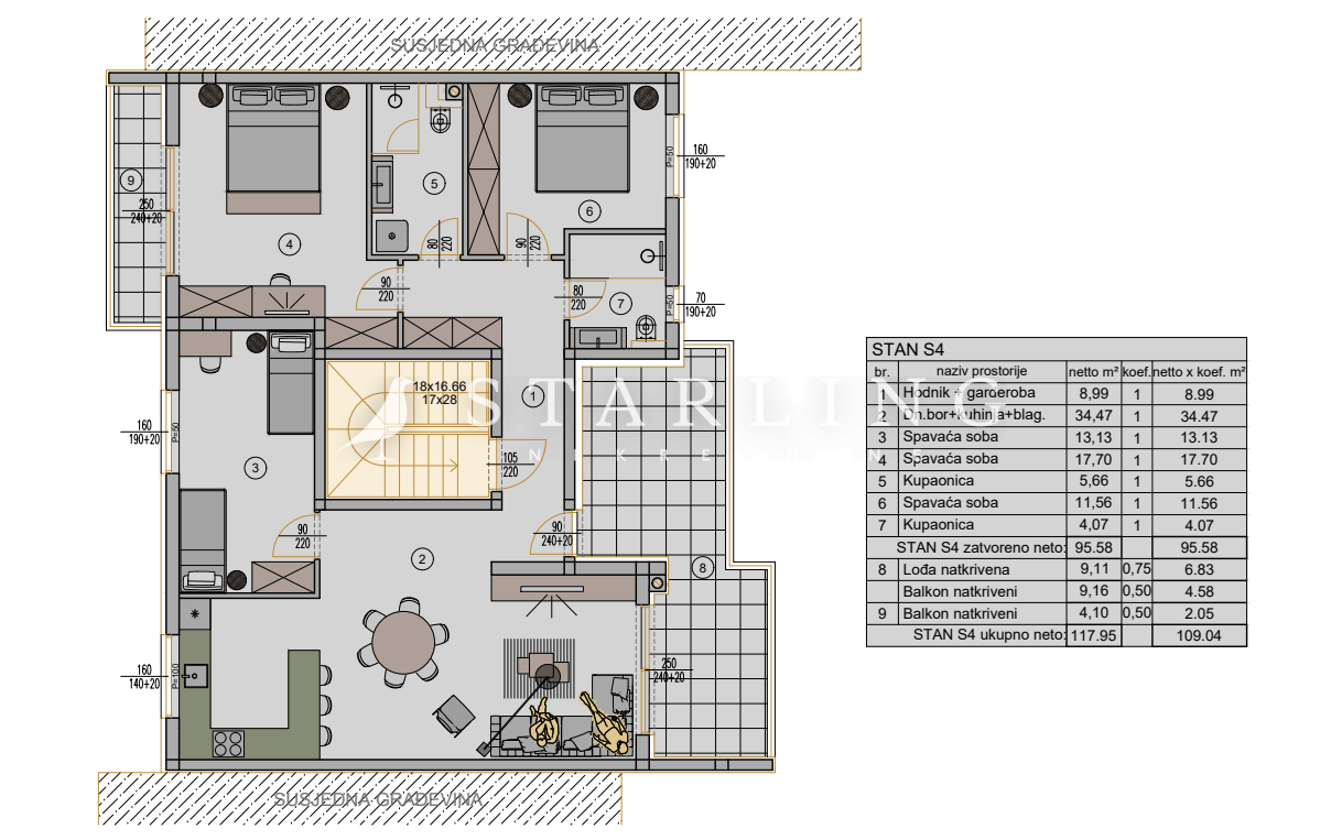 PRODAJA, STAN NOVOGRADNJA, PULA, 114 M2, 3SS+DB