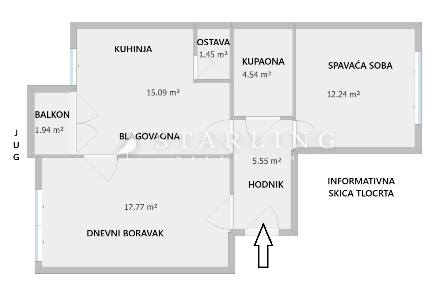 STAN, NAJAM, ZAGREB, JARUN, 62 m2, 2-SOBAN