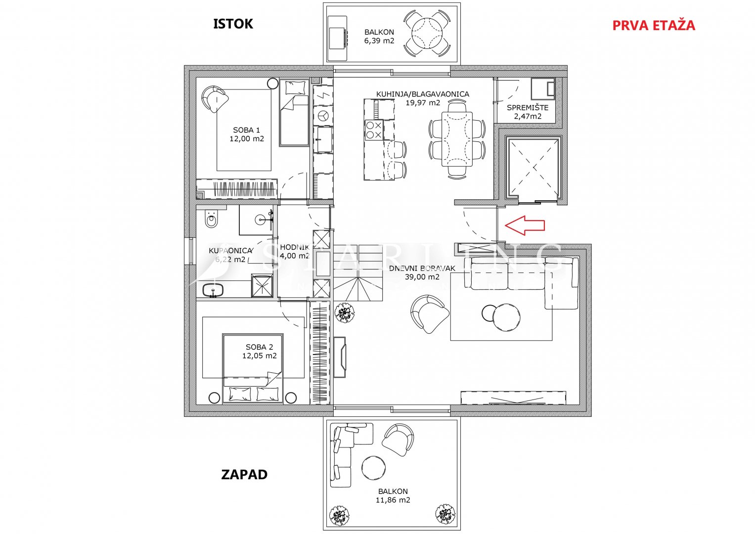 PENTHOUSE, PRODAJA, ZAGREB, JARUN, 155 m2, 4-soban + 3 GPM