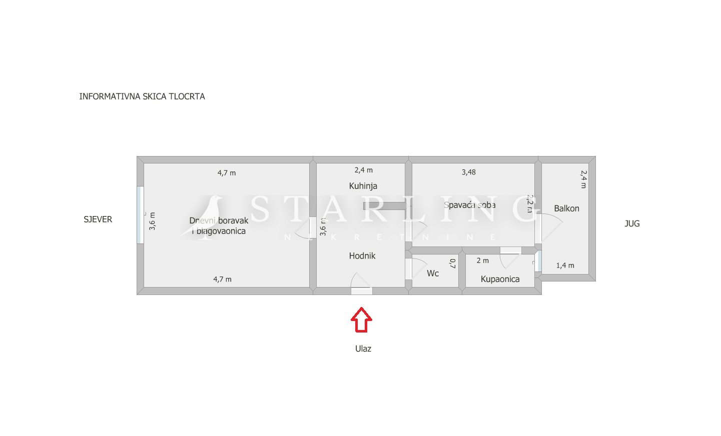 STAN, PRODAJA, ZAGREB, TREŠNJEVKA, 39 m2, 2-soban