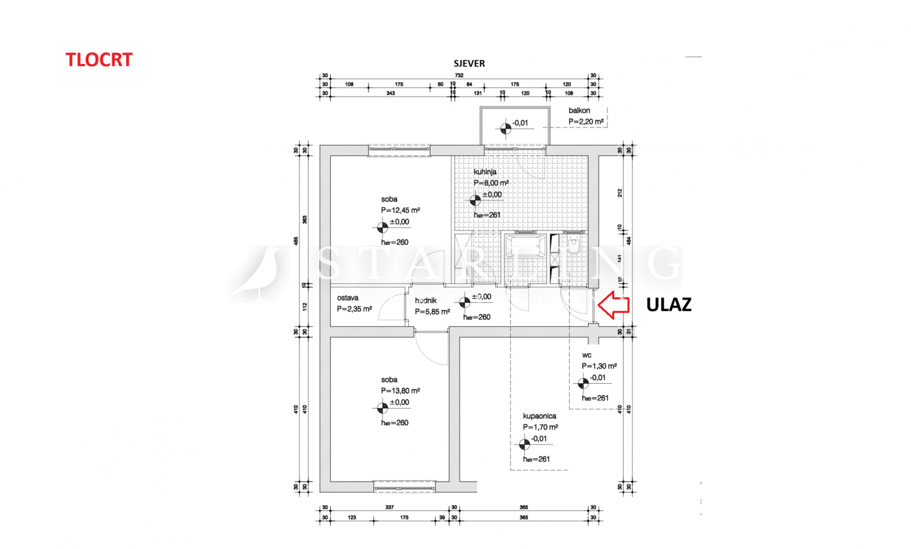 STAN, PRODAJA, ZAGREB, TRNSKO, 52 m², 2-SOBAN