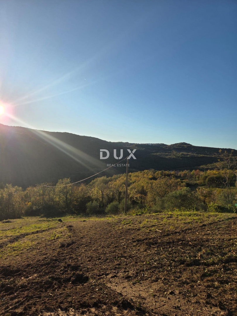 ISTRA, MOTOVUN - Građevinsko zemljište na osami, okruženo prirodom i s pogledom na šarm Motovuna!