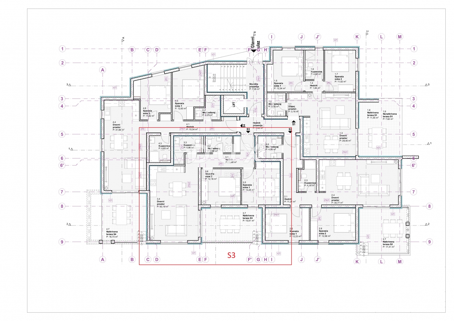 ŠIBENIK, VODICE – Luksuzan dvosoban stan s pogledom na more i vrhunskom opremom