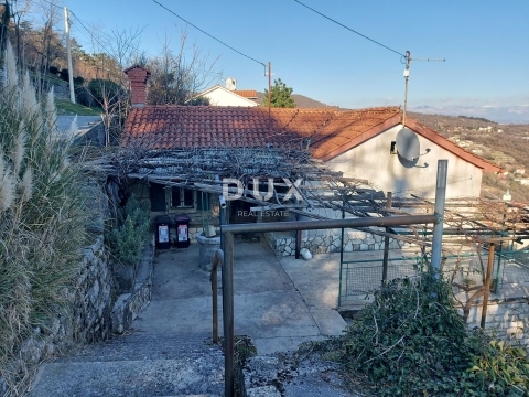 OPATIJA, IČIĆI, POLJANE- starina s prekrasnim panoramskim pogledom na more, spremna za adaptaciju