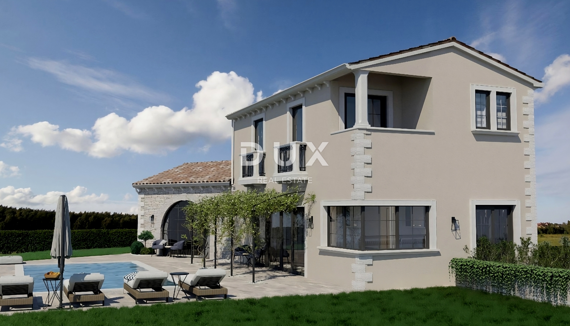 ISTRA, TINJAN - Elegantna kuća s bazenom