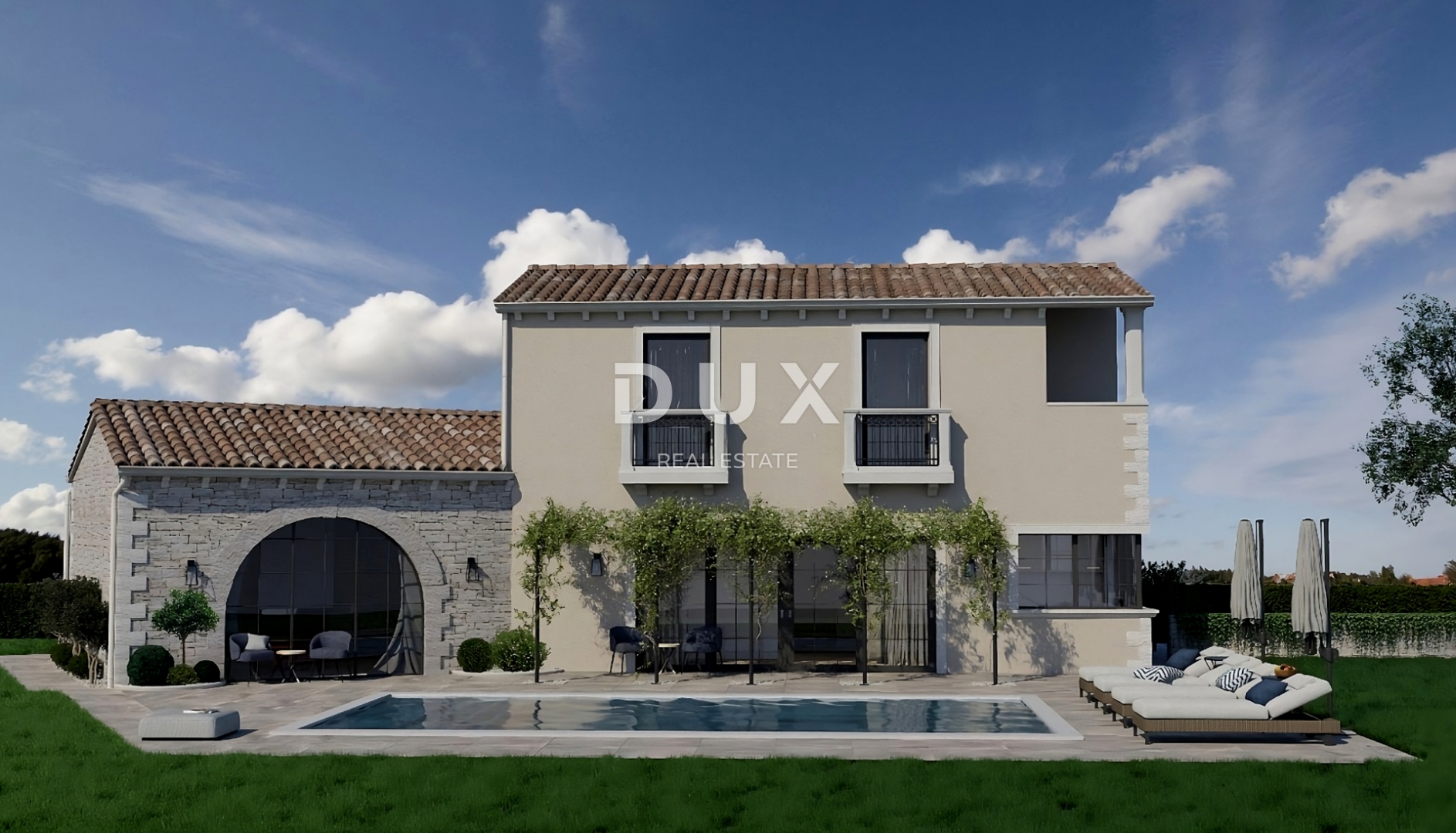 ISTRA, TINJAN - Elegantna kuća s bazenom