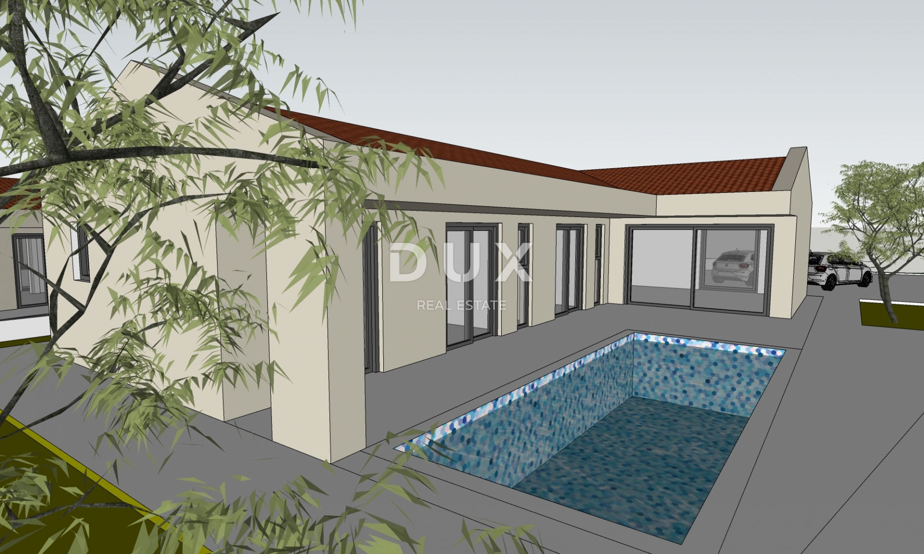 ISTRA, MARČANA - Premium projekt prizemnica s bazenom