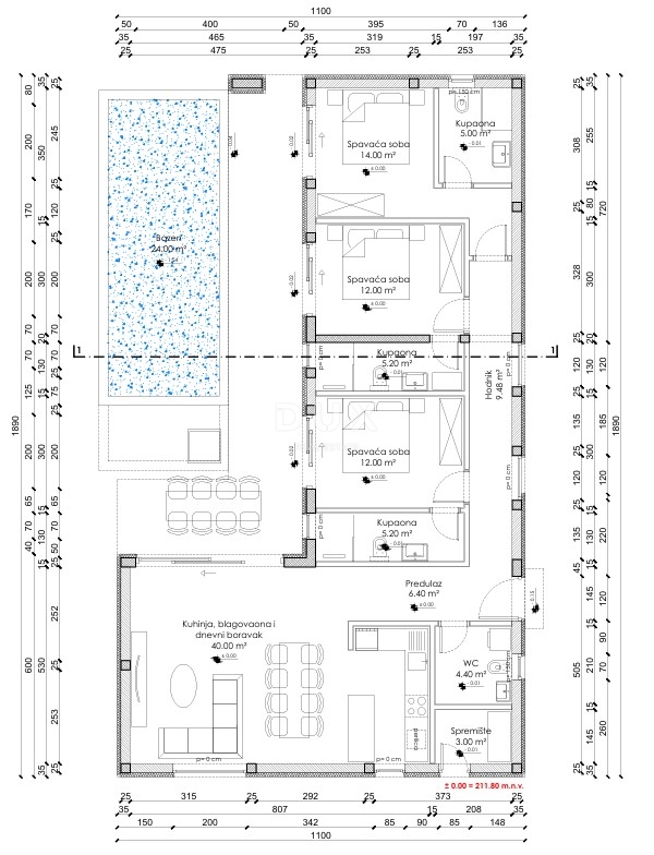 ISTRA, MARČANA - Premium projekt prizemnica s bazenom