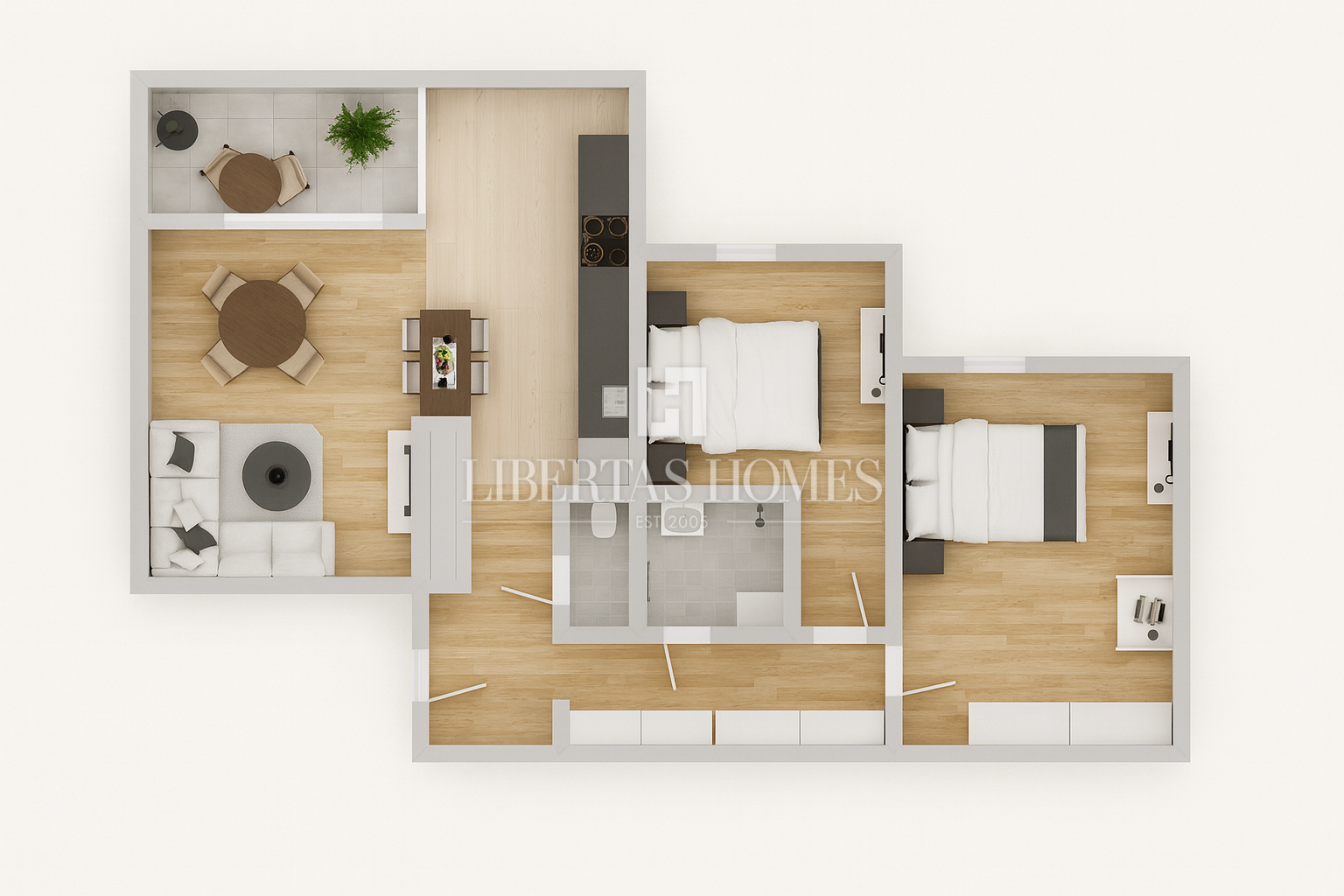 Flat Studentski grad, Gornja Dubrava, 77m2