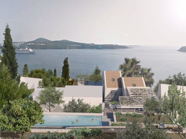 Sale of a house with a valid building permit by the sea near Dubrovnik