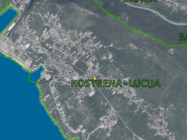 Prodaja građevinskog zemljišta s halom u Kostreni, Rijeka: 200 m2 hala na 857 m2 zemljišta