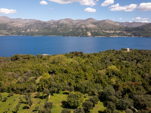 Building land for sale on the island of Lopud, surroundings of Dubrovnik