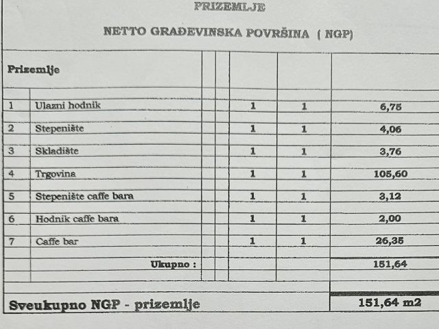 Prodaja poslovnog prostora za više namjena u Dubravi