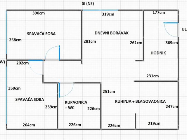 Prodaja moderno uređenog trosobnog stana u Španskom