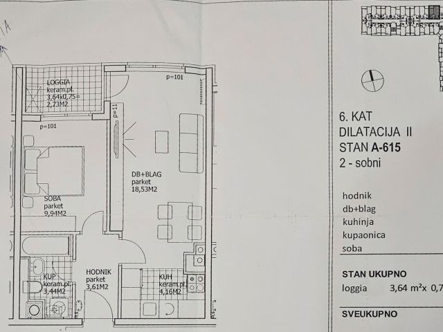 Flat Prečko, Trešnjevka - Jug, 42,40m2