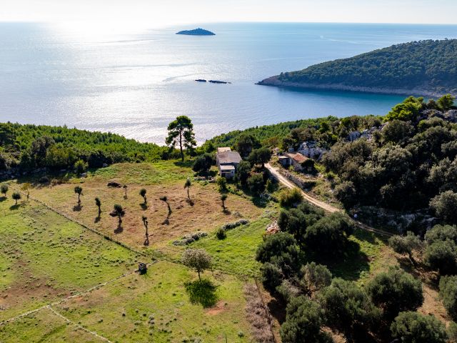 Ruined house with impressive land plot for sale, Lopud island near Dubrovnik