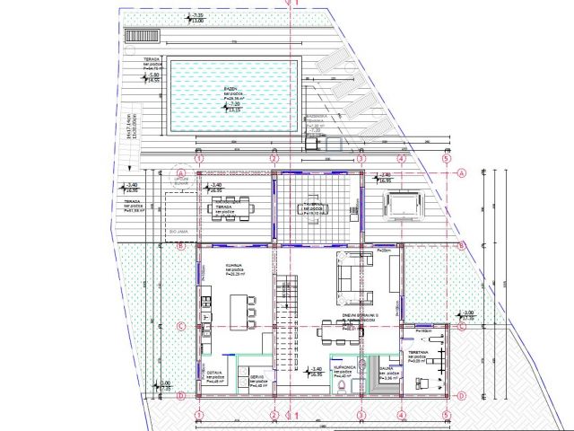 Prodaja zemljišta s idejnim projektom, drugi red do mora na otoku Koločepu, Dubrovnik