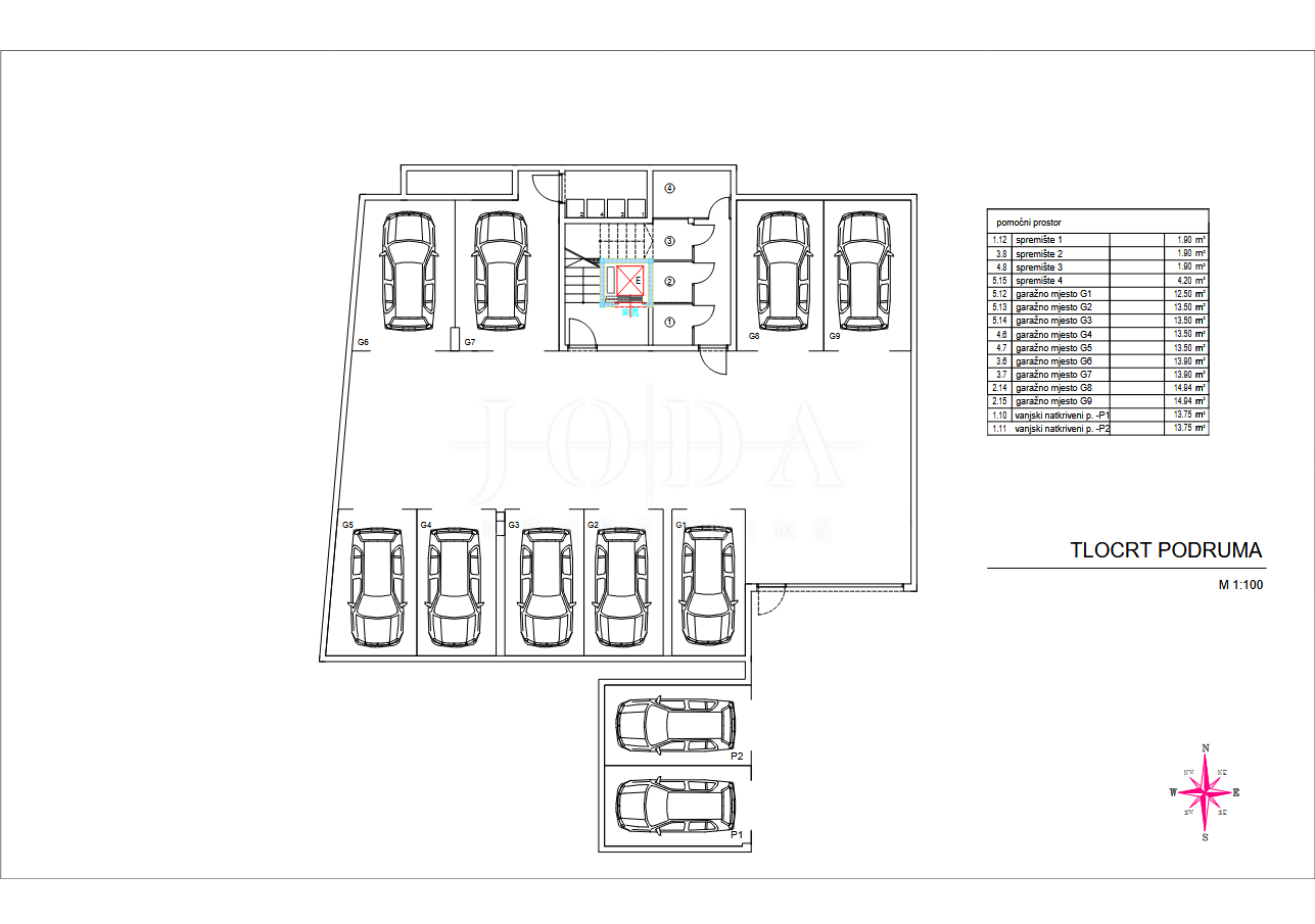 Kantrida - Moderan trosobni stan s dva garažna mjesta