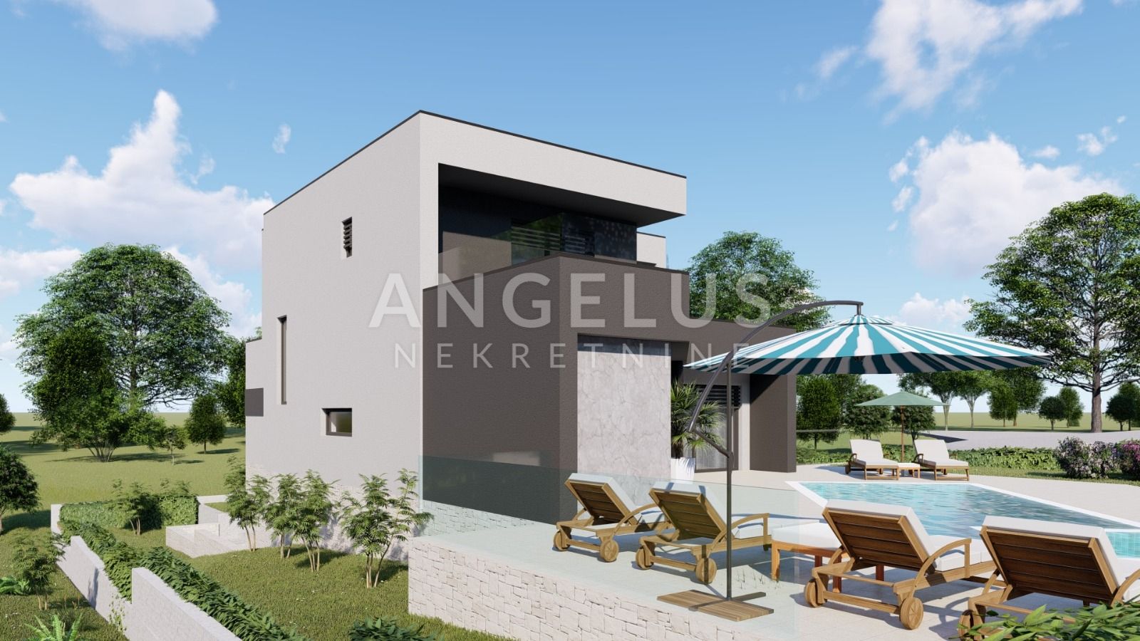 Istra, Barban - Roh Bau vila s bazenom, 174m2, prodaja!