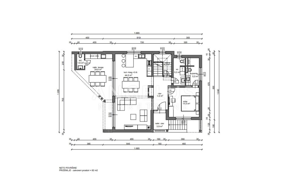 Istra, Barban - Roh Bau vila s bazenom, 174m2, prodaja!