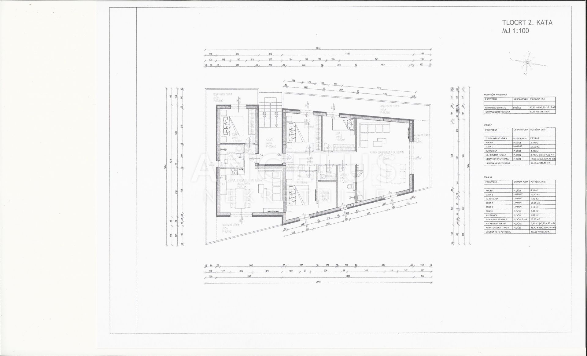 Kaštel Novi - jednosoban stan S7, novogradnja PRODAJA