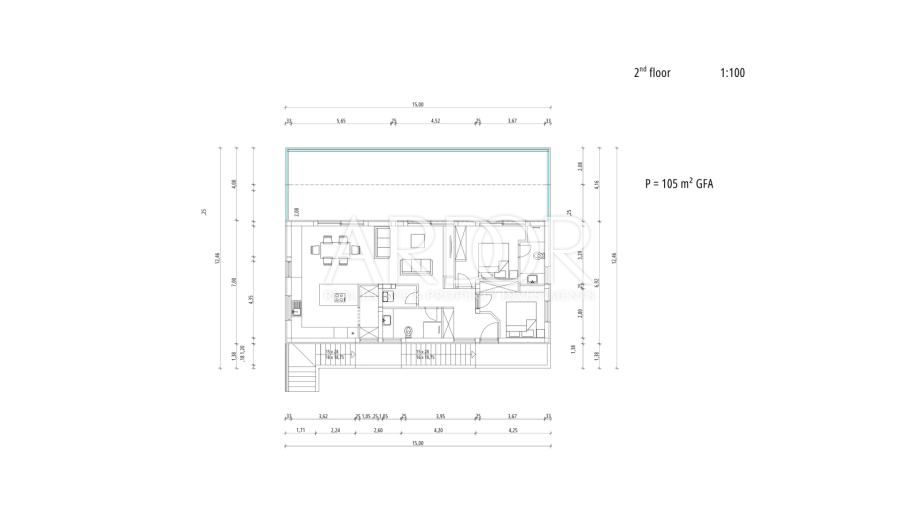 Rab, Banjol, penthouse u izgradnji