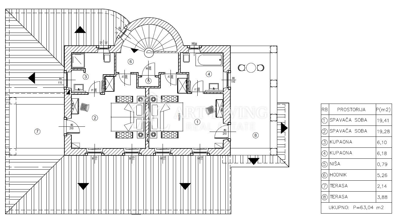 Poreč, surroundings – rustic stone villa with swimming pool in Istrian style